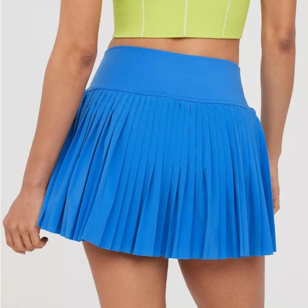 Aerie Offline Blue Pleated Tennis Skirt